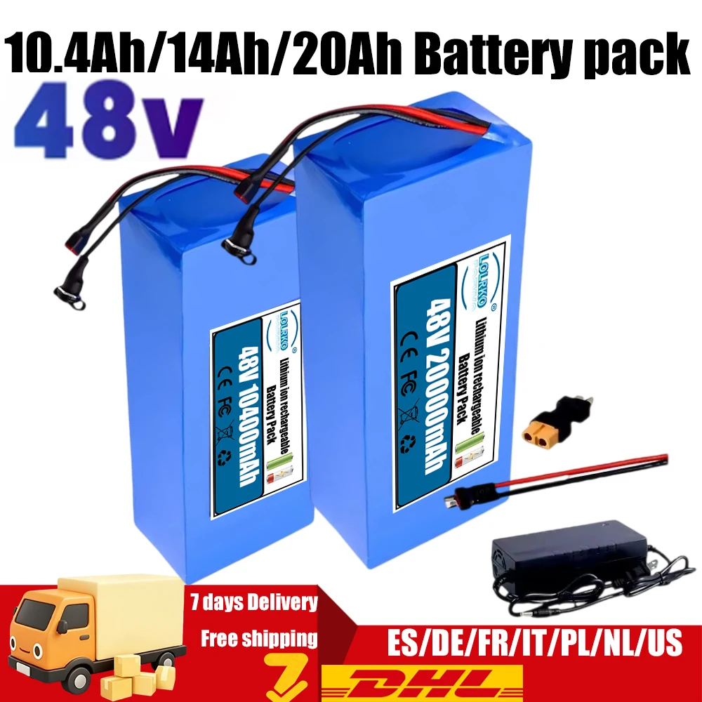 Air fast transportation 48V 18650 Lithium battery pack 20AH Suitable for motors below 1500W Multiple universal options