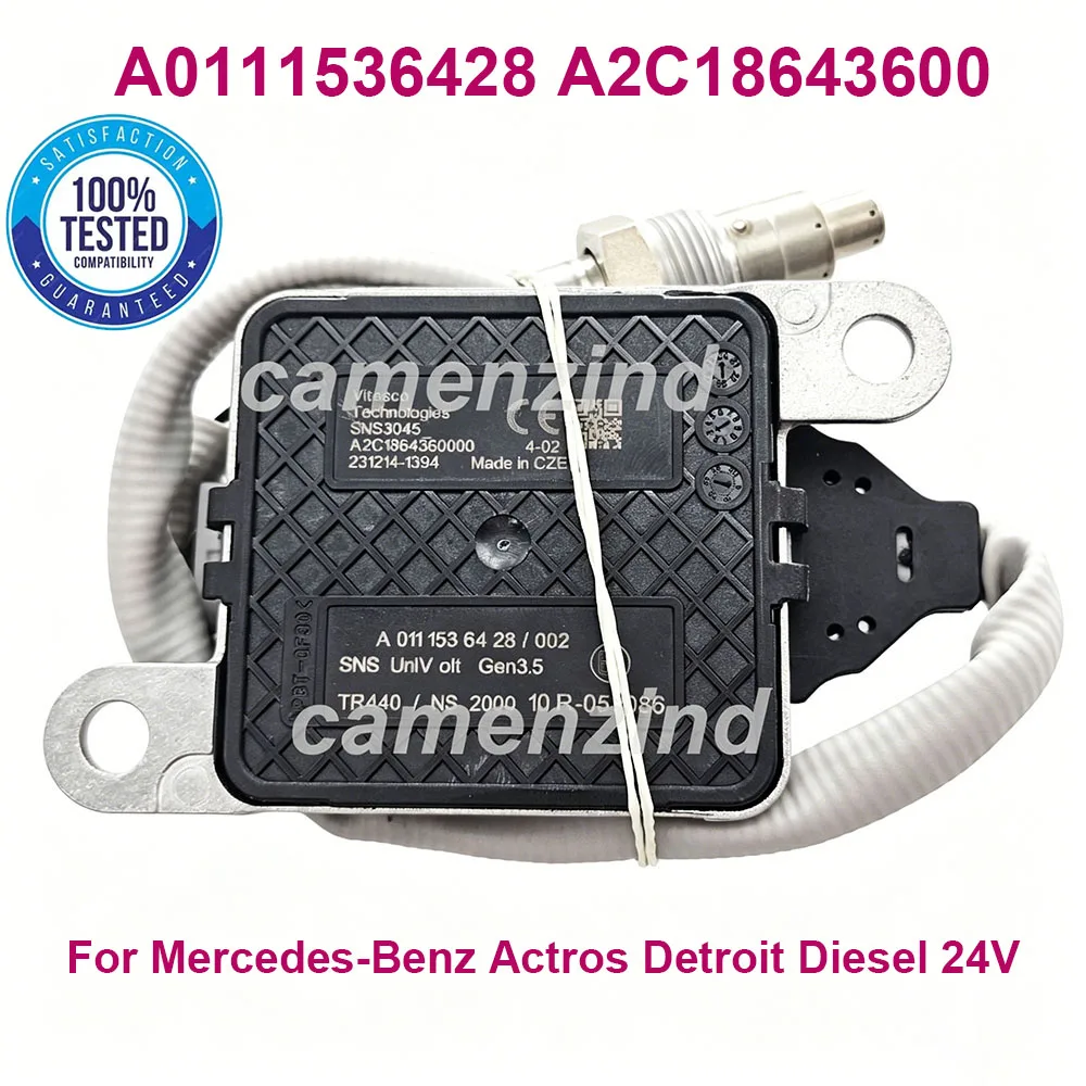 

Датчик оксида азота A0111536428 (EA0111536428) для Mercedes-Benz Actros Detroit Diesel 24V, датчик NOx 0111536428 A2C18643600