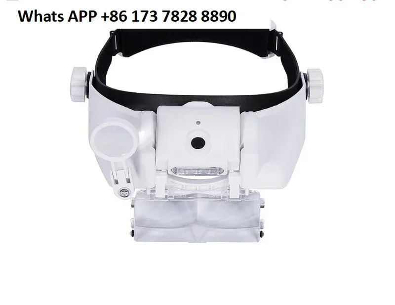 Head mounted high definition high multiple USB rechargeable three LED lights reading maintenance inspection helmet
