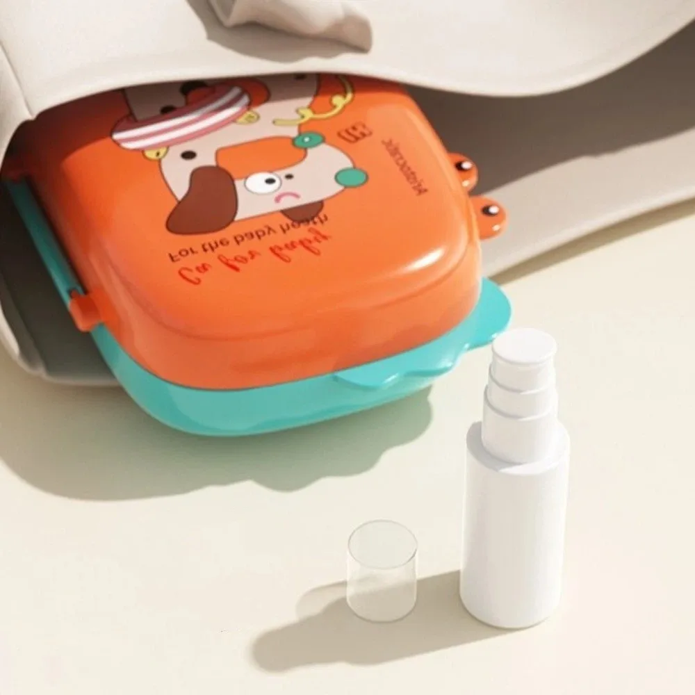 

5-in-1 Baby Bottle Brush Set Space Saving Built-in Drain Rack Bottle Cleaner Brush Drying Rack Portable