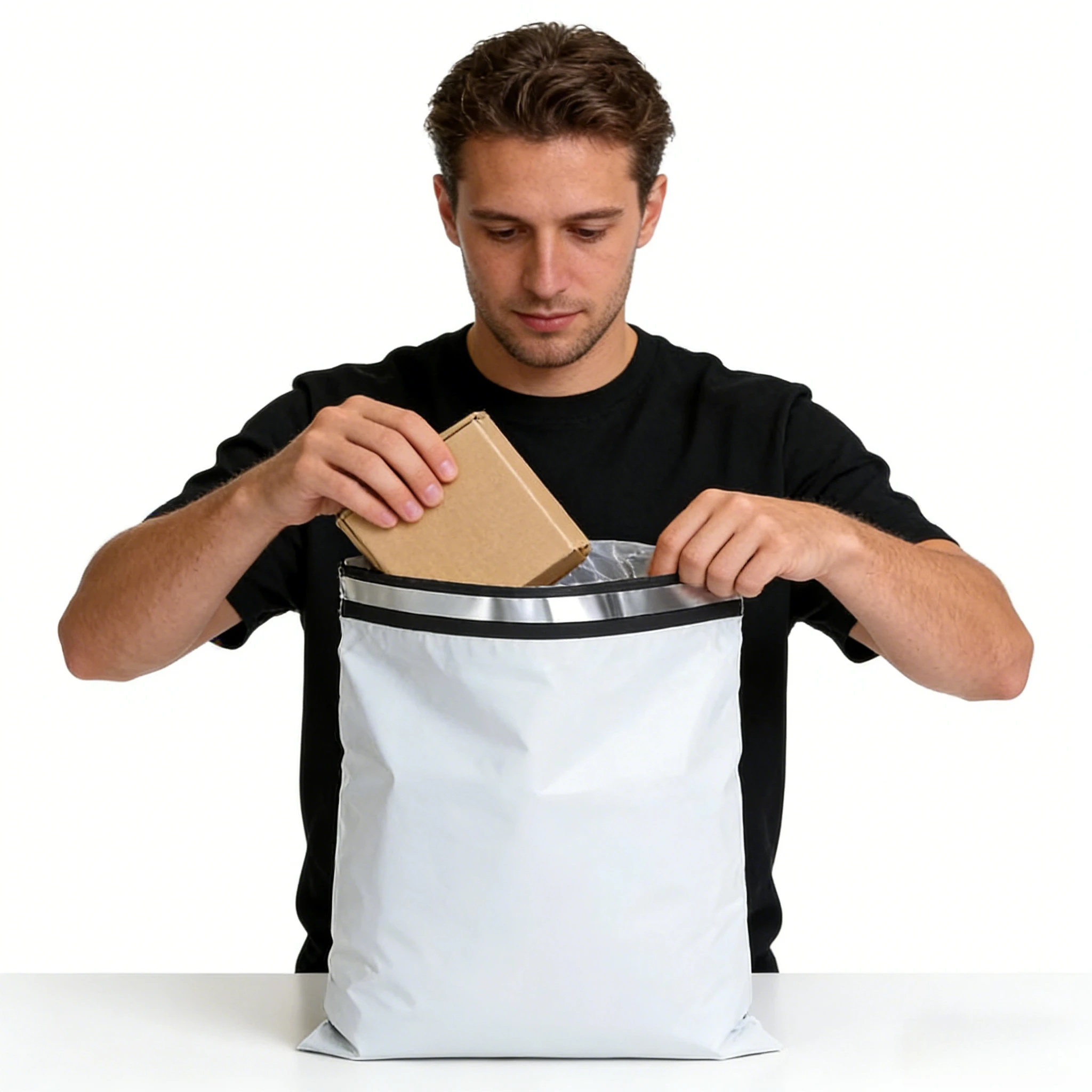 25/100pcs Self-Adhesive Sealing Express Logistics Mailing Waterproof & Dustproof Packaging Bag, Gift Packing & Shipping Bag.