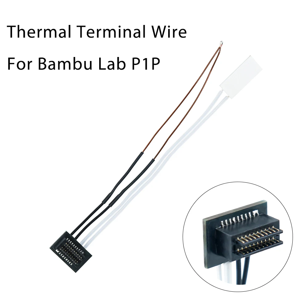 

Bambu Lab P1P Ceramic Heater Thermistor Suitable for 3D Printer Synthesis Module Integrated Terminal Connector