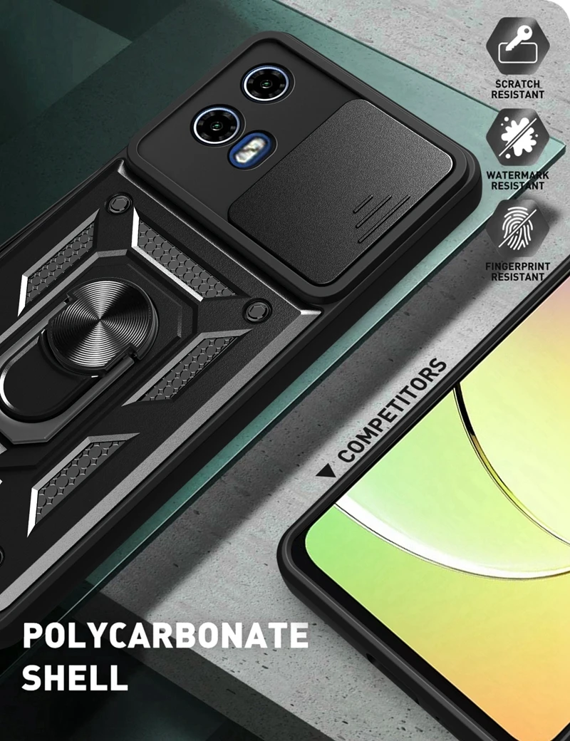 For Motorola Moto G04 G04S G14 G24 G34 G54 G84 5G Case Phone Camera Lens Protective Magnet Armor Shockproof Bumper Cover image 3
