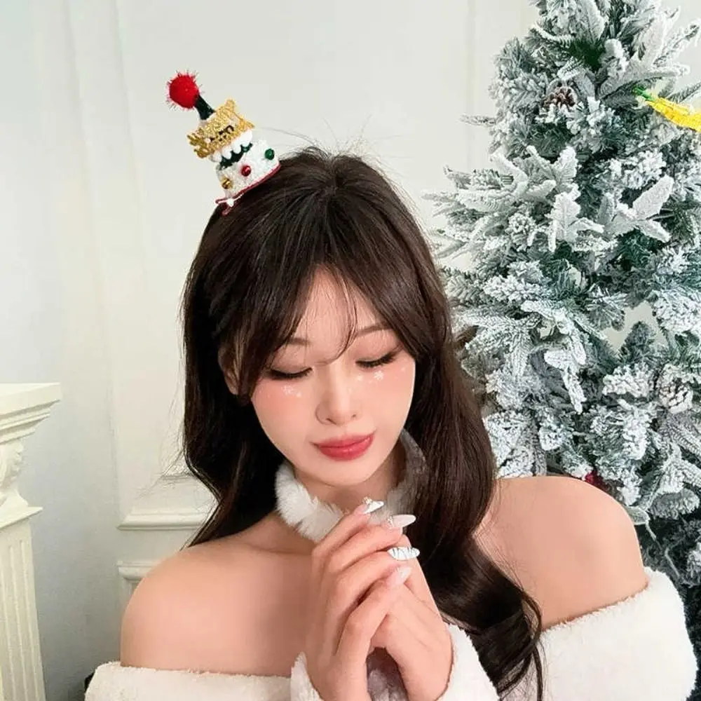 

Merry Christmas Decor Christmas Hat Hairpin Bowknot Santa Claus Children Deer antler Hair Clip Sequin Snowflake