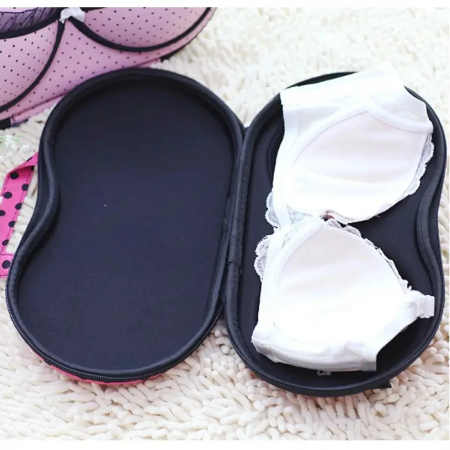 Portable Bra Storage Case, Travel Bra Underwear Organizer, Lingerie Bikini Protective Organizer Bag