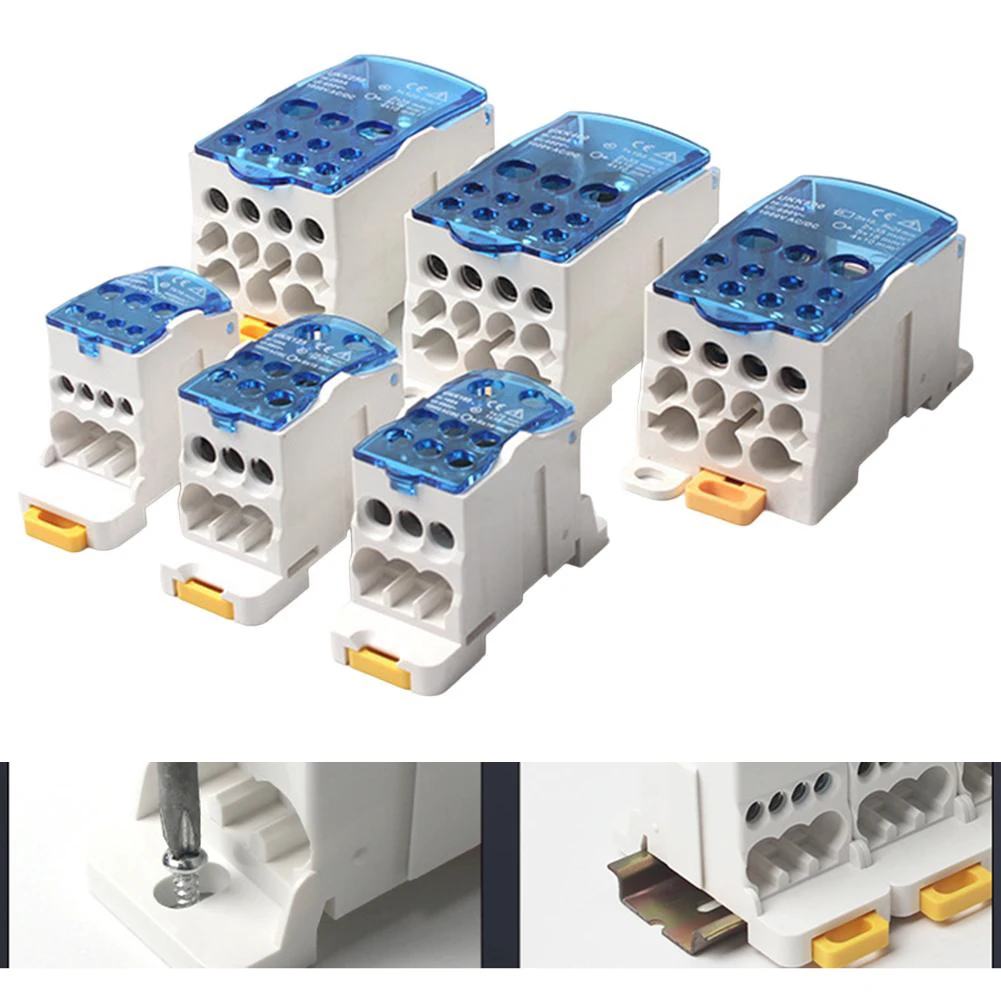 Flame Retardant Junction Box Terminal Block Junction Distribution Terminal Block Rail Installation Flexible Combination Slot