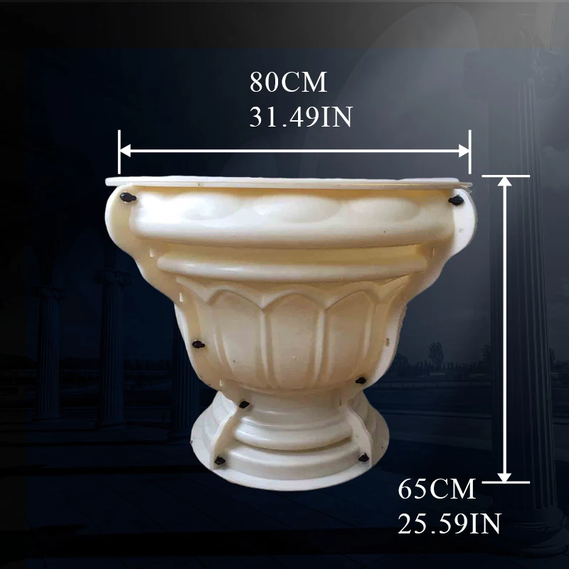 Moulds of Pots for Outdoor Garden, Cement, Precast Concrete Flower Pot, Decorative Planter Molds for Sale