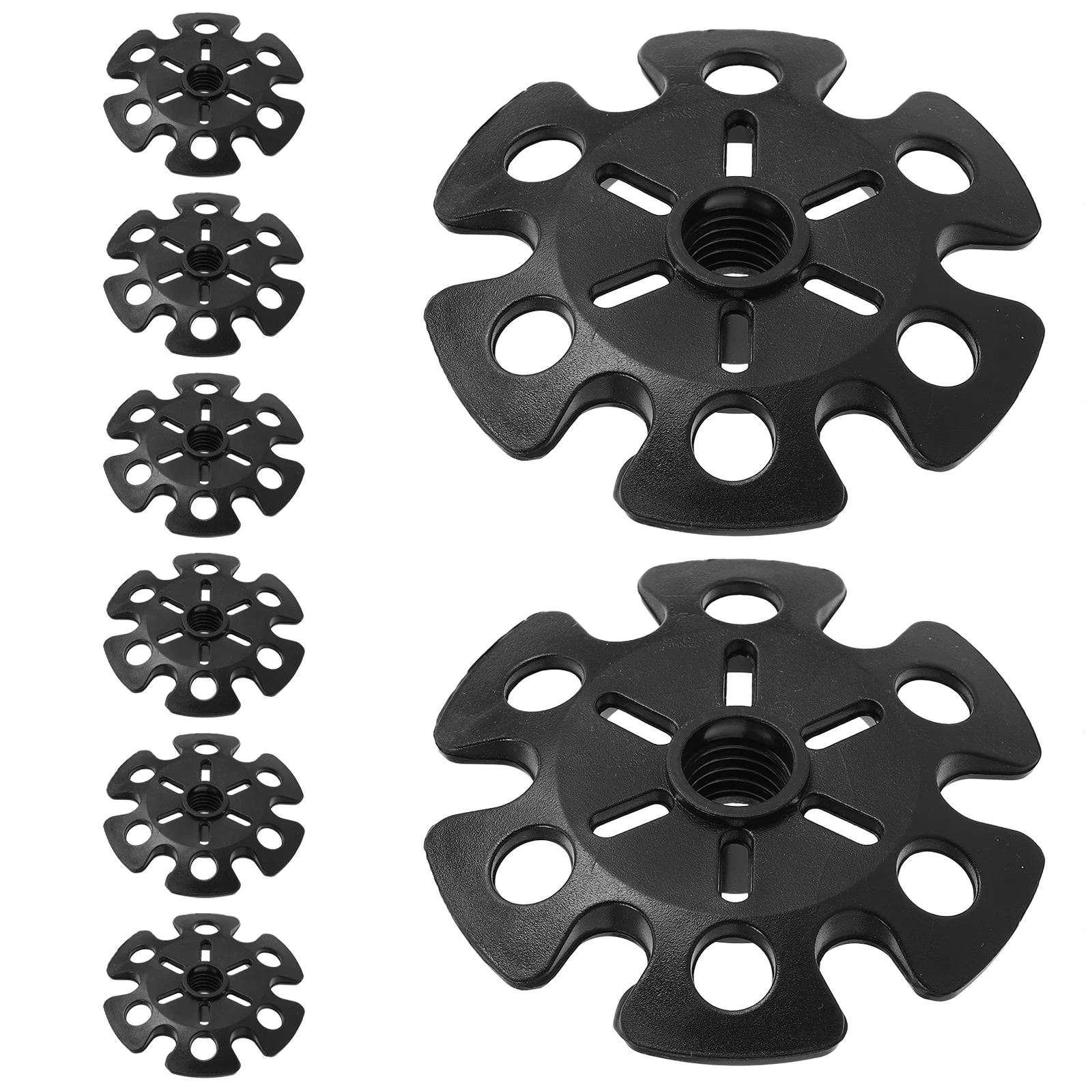 

8Pcs Trekking Pole Mud Baskets Snow Baskets Durable Lightweight Hiking Pole Tip Protectors for Winter Outdoor Walking Sticks
