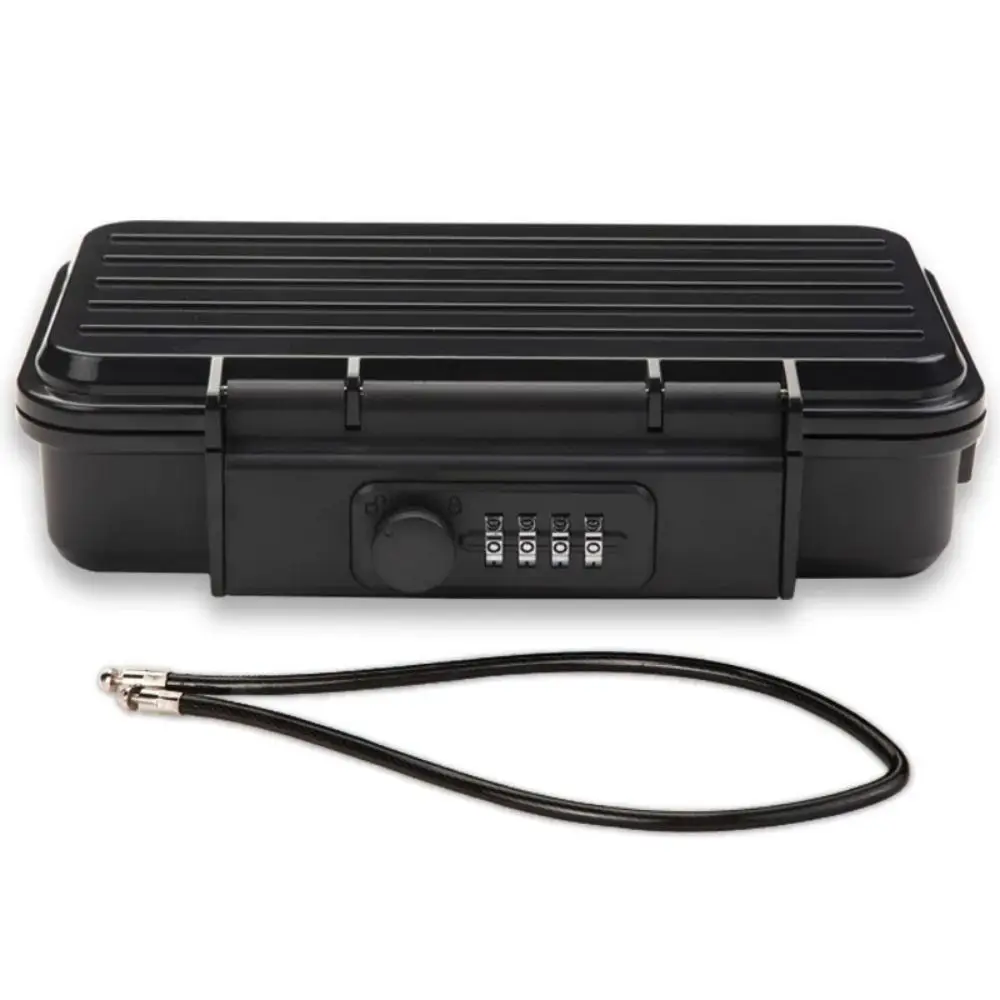 Waterproof Beach Safe Box 4-digit Password Detachable Phone Lock Box Compact Portable Storage Box For Outdoor Travel Camp