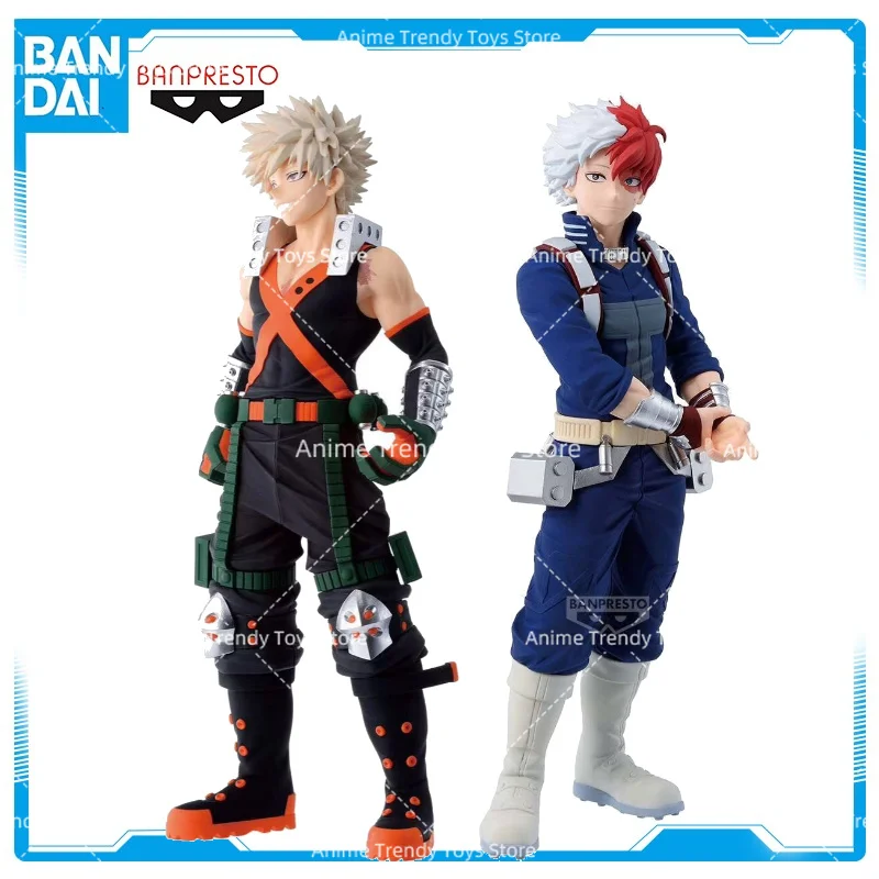 In Stock Original BANDAI BANPRESTO My Hero Academia Bakugou Katsuki Todoroki Shoto Anime Model Collection Toys Gifts WY