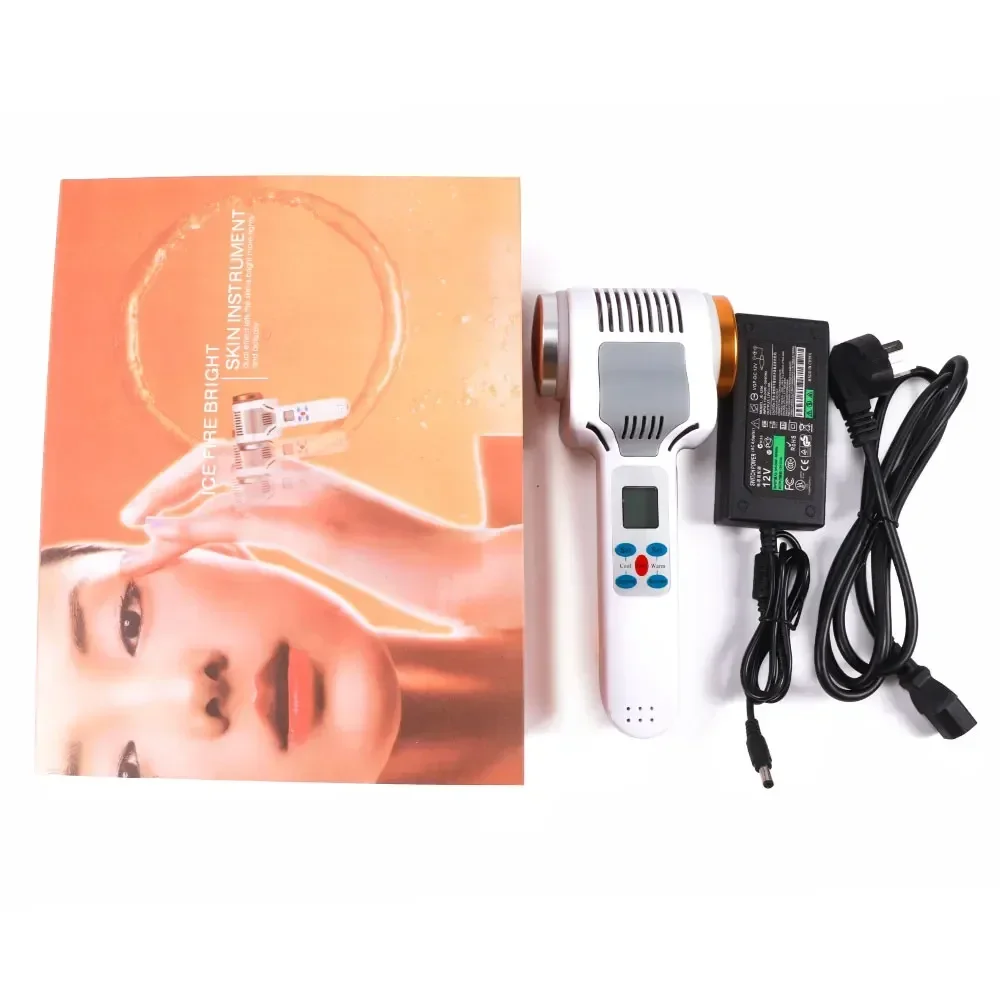 2024Portable Face Care Device Hot Cold Hammer Cryotherapy Red Blue Photon Acne Treatment Lifting Rejuvenation Facial MachineFor