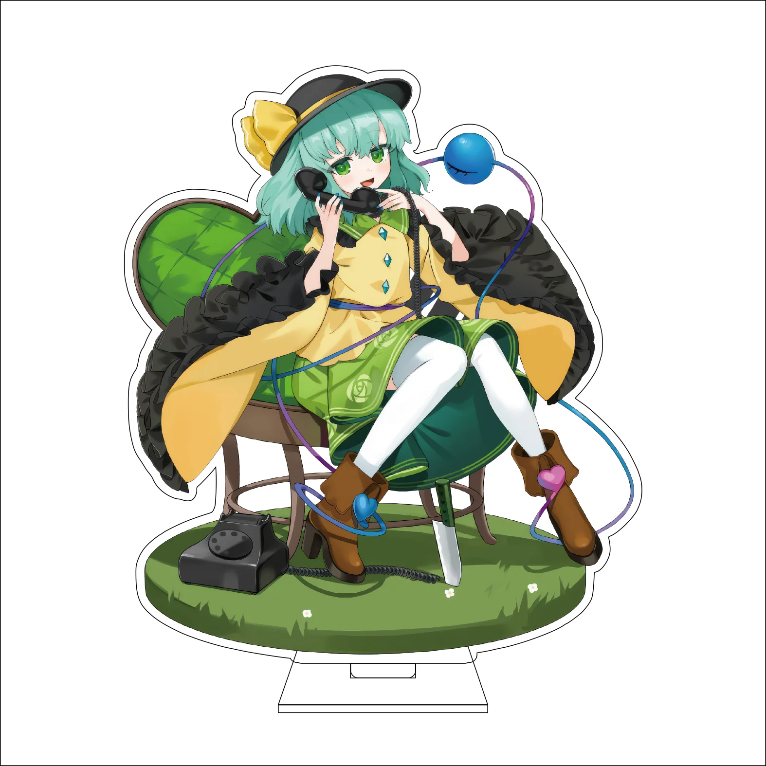 16CM Anime Touhou Project Cosplay Acrylic Figure Stand Plate Rumia Konpaku Youmu Izayoi Sakuya Hakurei Reimu Ornaments Gifts view 4