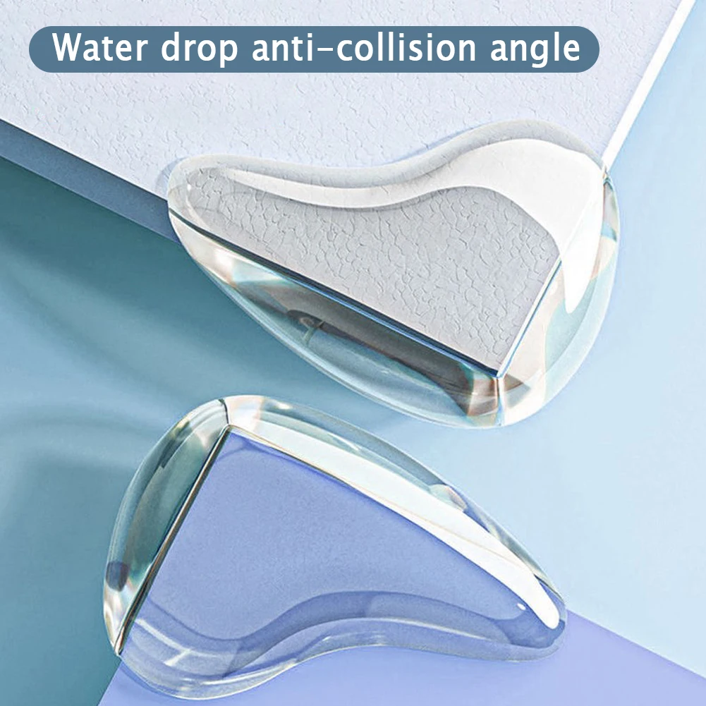 Water Drop Table Corner Protector Transparent Furniture Anti-collision Cover Furniture Corner Guard In Stock