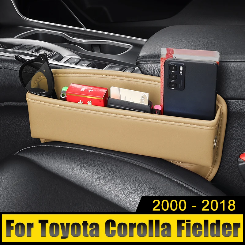 Car Seat Crevice Slot Storage Box Gap Bag Built-in Cover For Toyota Corolla Fielder 2000-2011 2012 2013 2014 2015 2016 2017 2018