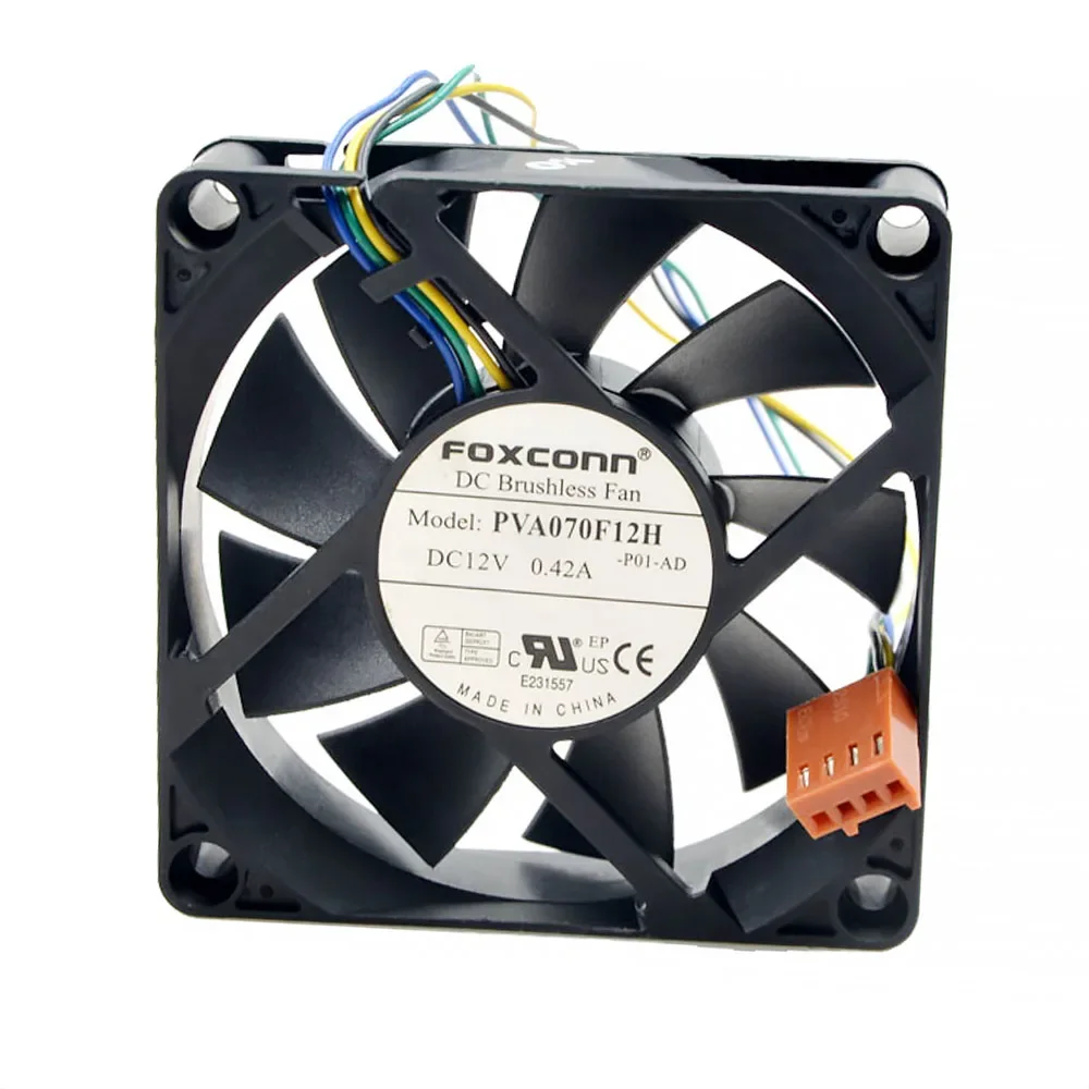 For Emacro For Foxconn PVA070F12H -M01-AB DC 12V 0.42A 4-wire 70x70x20mm Server Cooling Fan