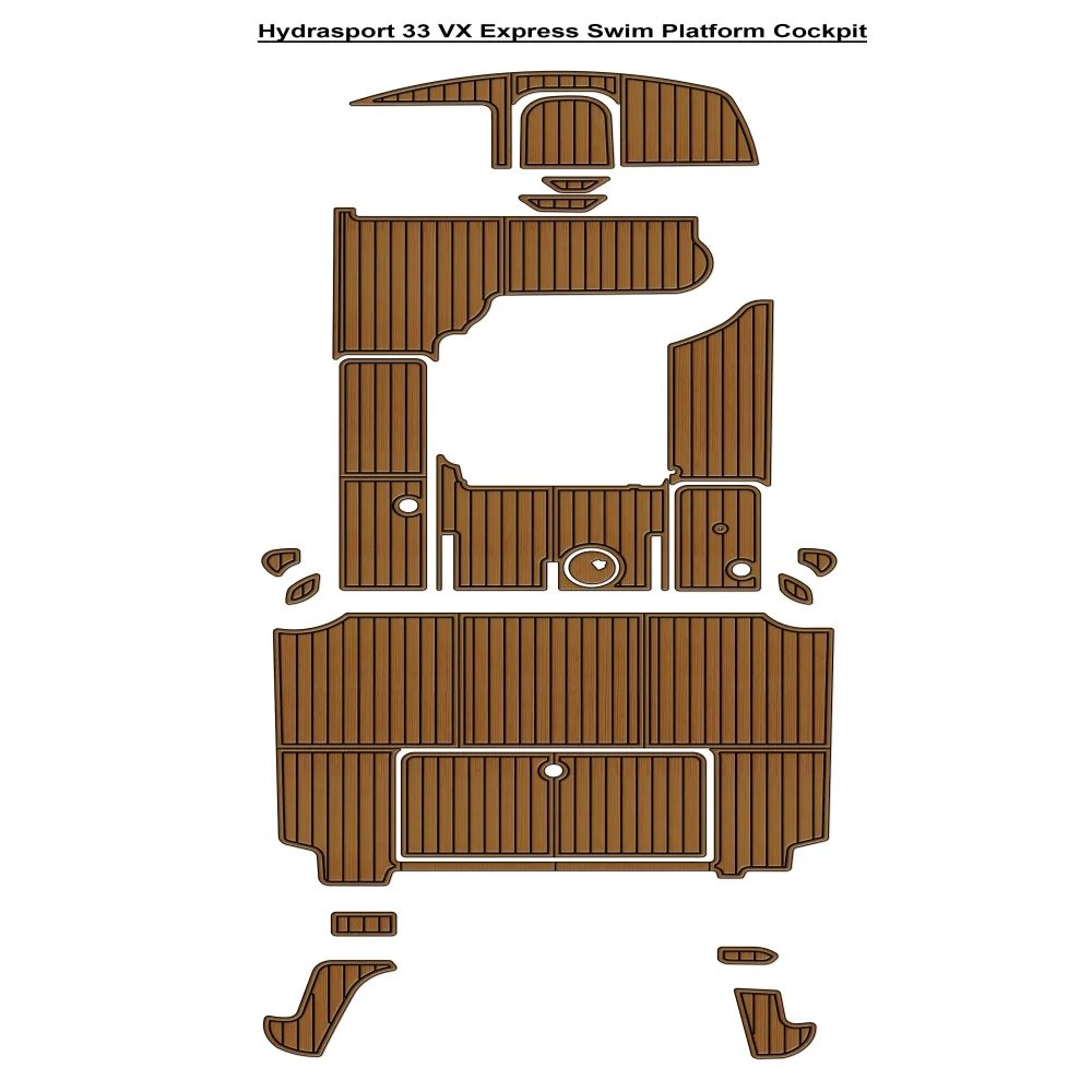 

Hydrasport 33 VX Express Платформа для плавания Кокпита Pad Лодка Пена EVA Коврик для пола из искусственного тикового дерева SeaDek MarineMat Самоклеящийся