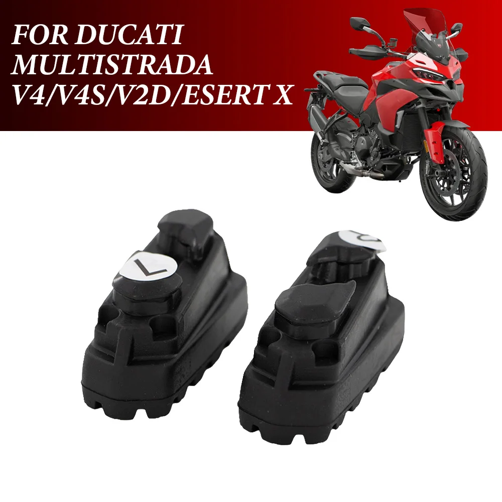 

Fit For Ducati Panigale V4, V4S, Pikes Peak, Desert X, Panigale V2 pedal rubber soles and rubber pads