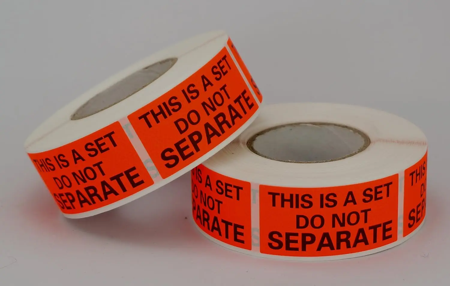 10 Rolls/5000 Labels,  Set Do Not Separate,Fluorescent Red Packing Labels(1" x 2")