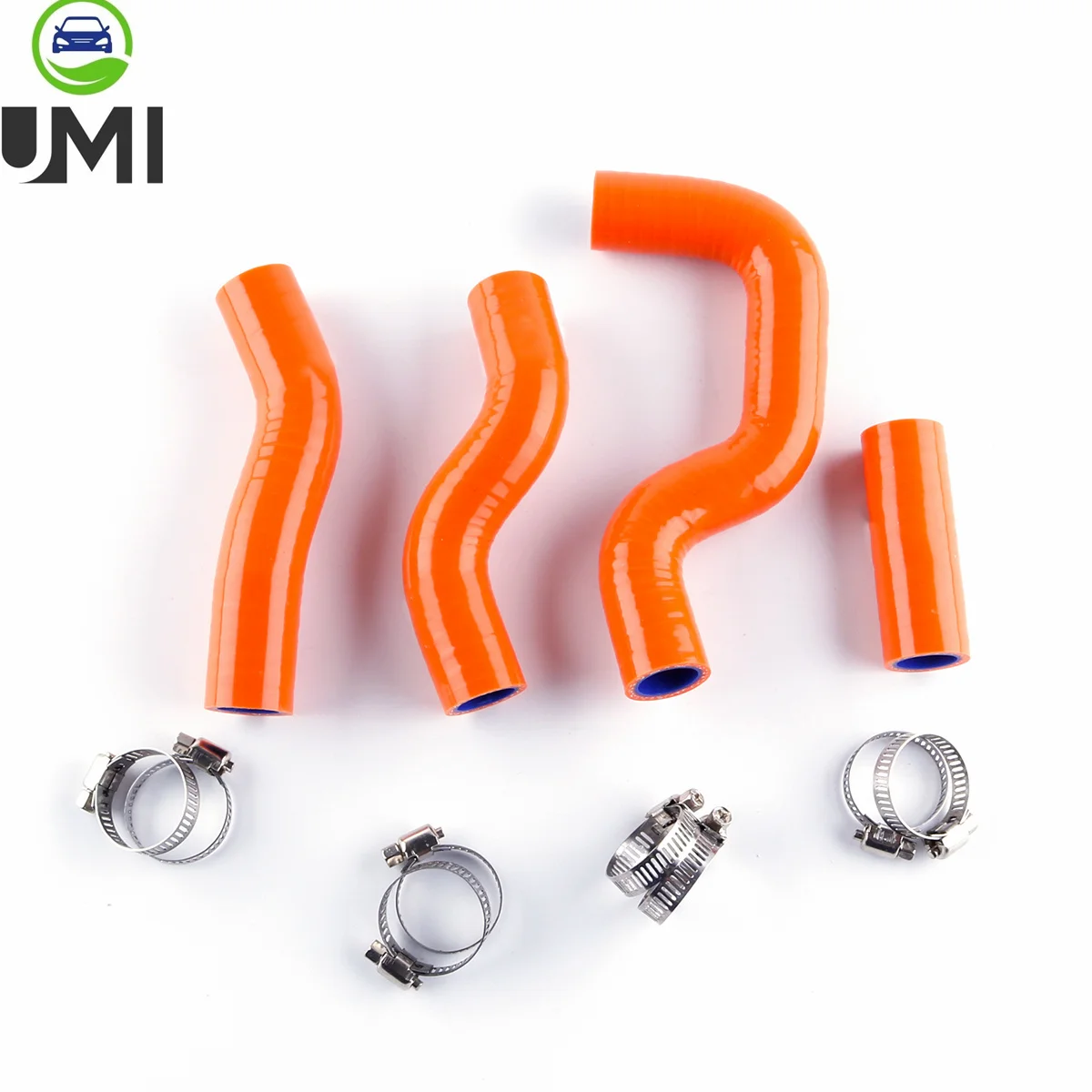 4PCS 3PLY For 2013-2015 KTM 450 SXF 450SXF Silicone Radiator Hose Coolant Cooling Pipe Piping Tube Kit with Clamps  2014