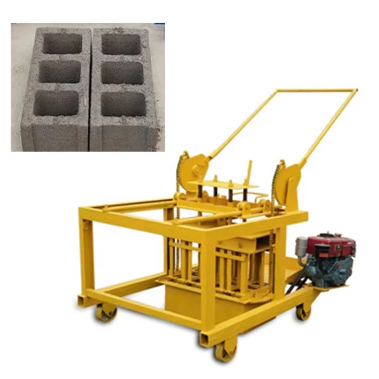 Professional manufacture small mobile interlocking concrete brick making machine