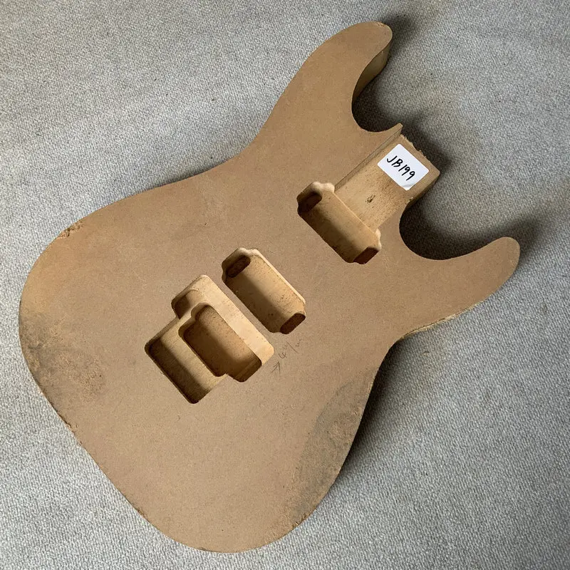 

JB199 Unfinished Floyd Rose Tremolo HH Pickups ST Electric Guitar Body Ply Wood+Solid Wood Right Hand No Paints DIY Parts