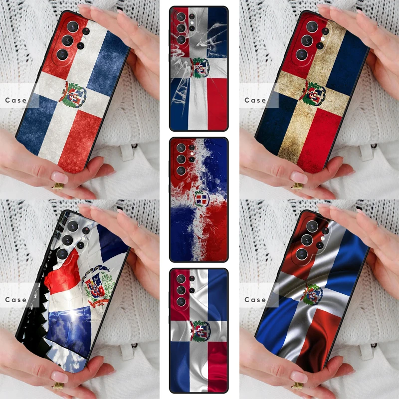dominican republic flag Painted TPU Phone Case for Samsung Galaxy S26 S25 S24 S23 S22 S21 S20 Note10 Plus FE Ultra Cover