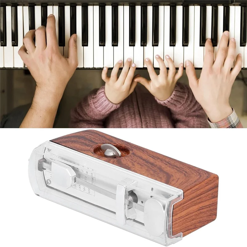 

SYDS Mechanical Metronome With Simple Five Pointed Star Amplifier Hole Design, Adjustable Metronome Speed 60 To 208 Beat