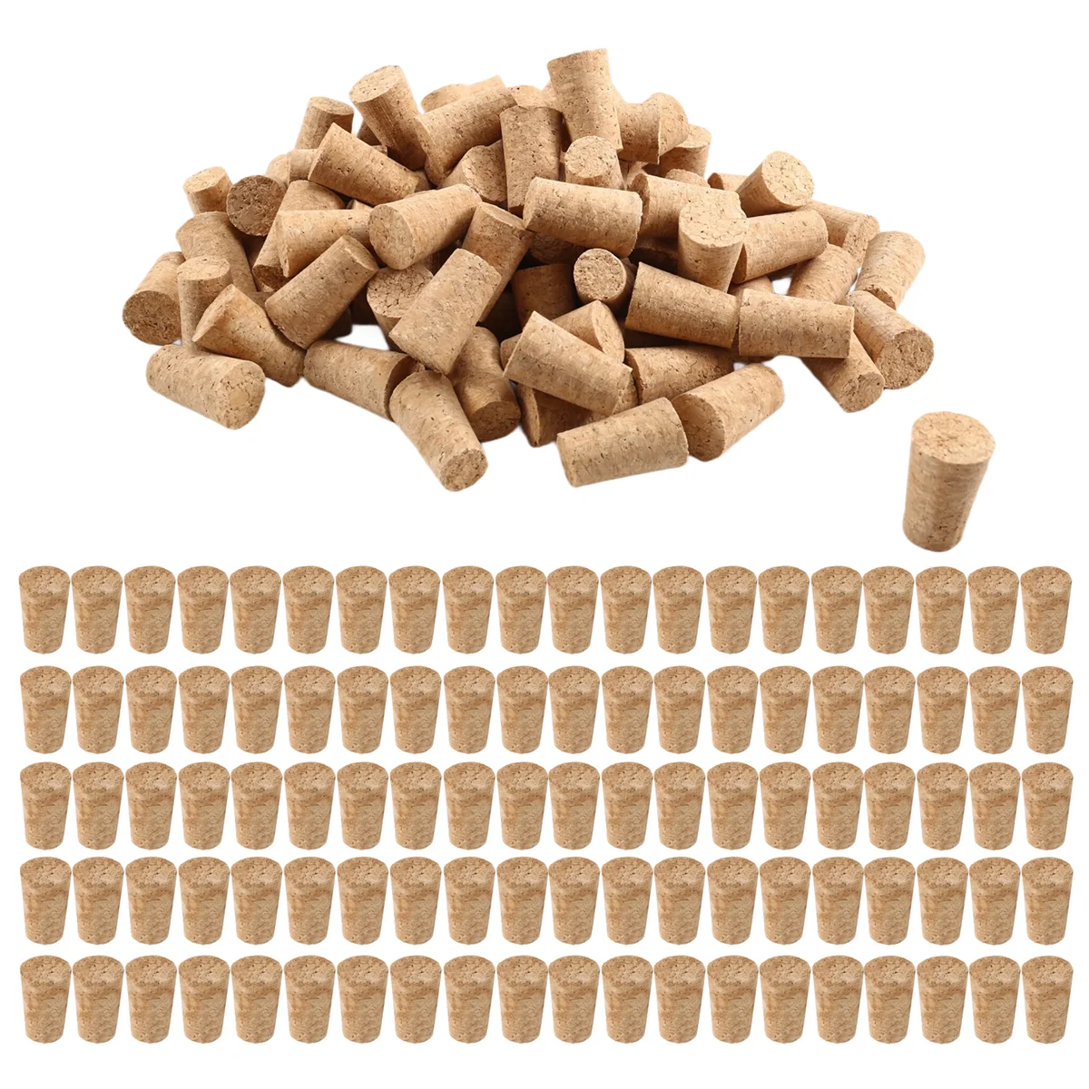 Качественные 100 шт. конические пробки для вина, многоразовые деревянные пробки, креативная портативная герметичная пробка для вина, крышка для бутылок вина, Wi