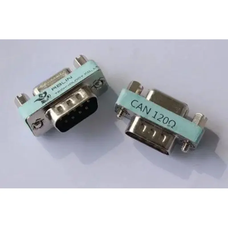 DB9 Male to Female CAN Network Terminal Resistance, Compatible with RS485, Built-in 120 Ohms