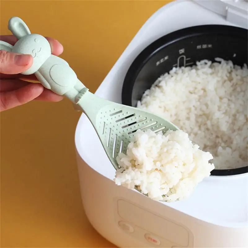 Wheat Straw Household Rice Shovels Tableware Rice Spoon Kitchen Cooker Rice Shovel Food-grade Rice Shovel Household Accessories