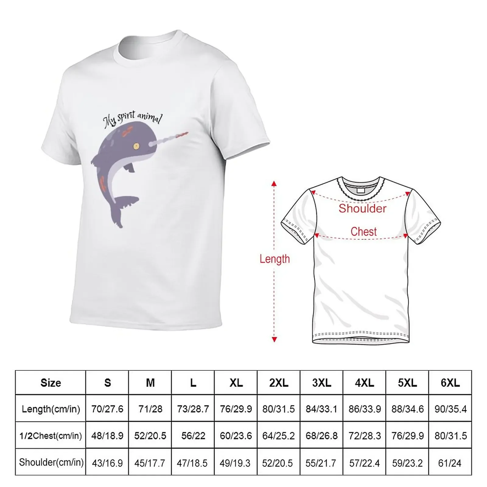 New Zombie Narwal Whale Spirit Animal T-Shirt basketball graphic tees customs vintage anime shirt mens workout shirts