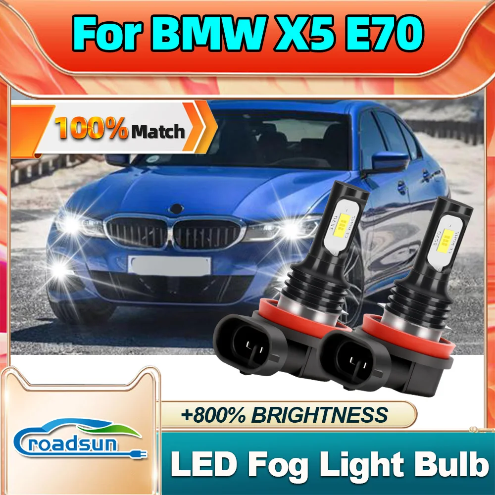 

Roadsun For BMW X5 E70 Auto Front Fog Light Ampoule Super Bright Car Fog Lamp Bulb Canbus No Error Easy To Install Long Lifespan