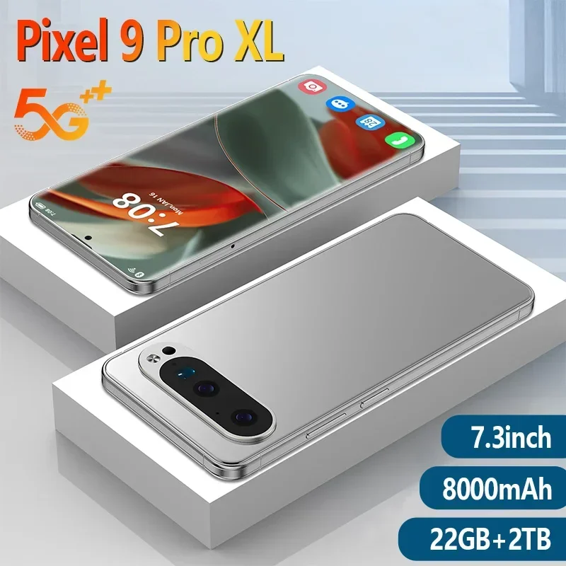 【Глобальная версия】 Новый 5G Original Pixel 9 Pro XL Smart мобильный телефон 8800 мАч 22 ГБ + 2 ТБ сотовый телефон 7,3-дюймовый разблокированный мобильный телефон