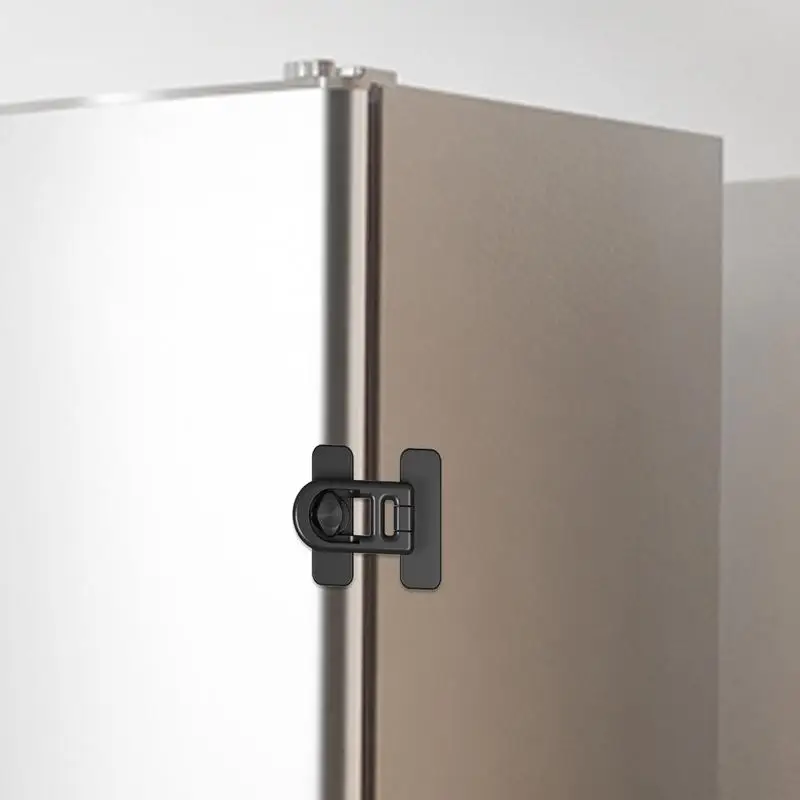 Freezer Door Lock Adhesive Keyless Freezer Locks Refrigerator Door Locks Child Proof Fridge Lock Oven Baby Proofing for Cabinets