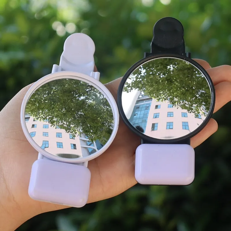 2 in 1 Mobile Phone Selfie Mirror Reflection Lamp Clip Kit for IPhone Samsung Xiaomi Universal Portable Rear View Fill Lights