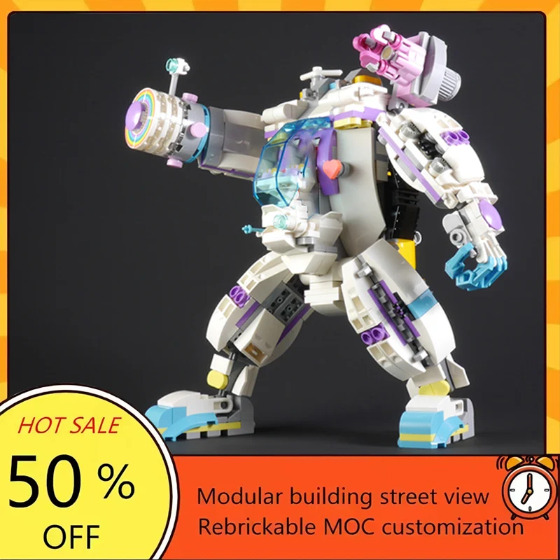 

Набор для сборки модульного меха из 596 деталей по мотивам популярного фильма «Звездные войны», конструктор MOC, технологичный подарок, праздничный набор для детей