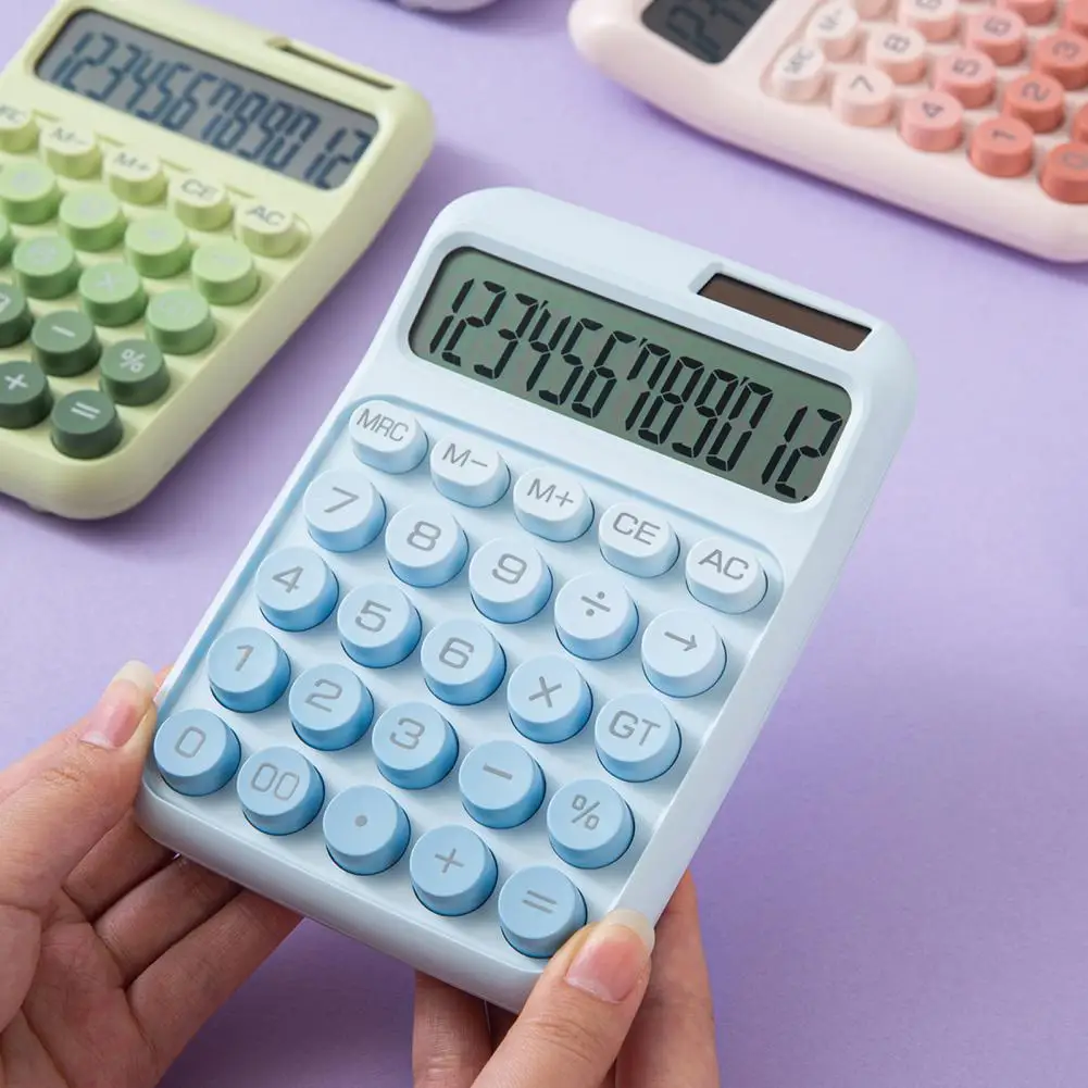Ergonomic Design Desktop Calculator Mechanical Switch Calculator with Lcd Display 12-digit Desktop Calculator for Office