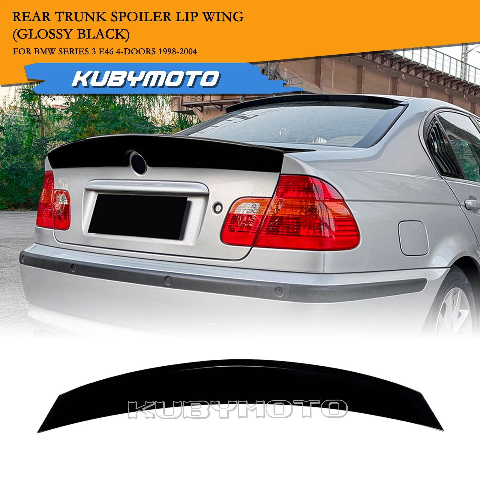 

Задний спойлер автомобиля в стиле CSL, крыло, задняя клапан, крышка багажника для BMW 3 серии E46 4-дверный M3 1998-2004 гг.