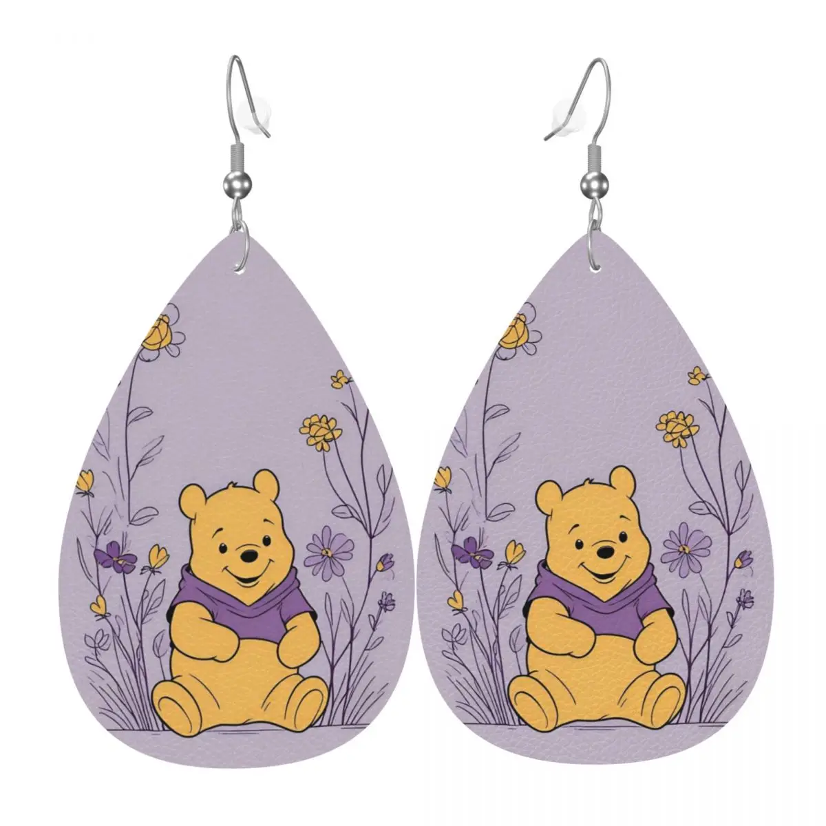 

Кожаные серьги-капли с Винни-Пухом для женщин, модные, легкие, для вечеринок и праздников