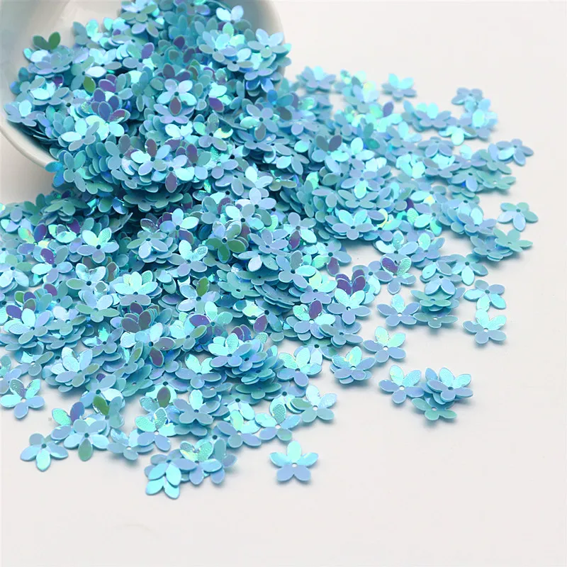 Sequins AB Color 10mm Cup Five Finger Flower Sequins DIY Sewing Wedding Craft Women\'s Accessories Sequined Trim 10g