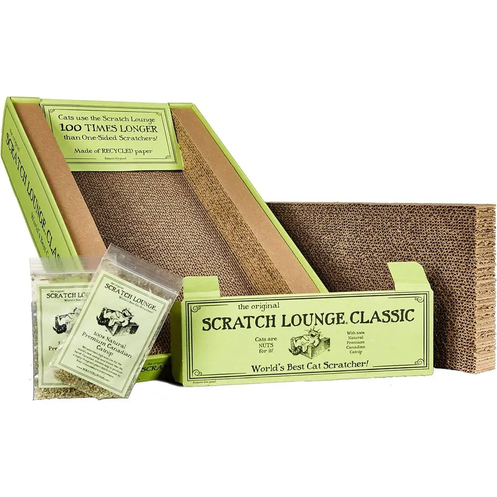 

Reversible Cardboard Scratcher with Litter Reill and Catnip