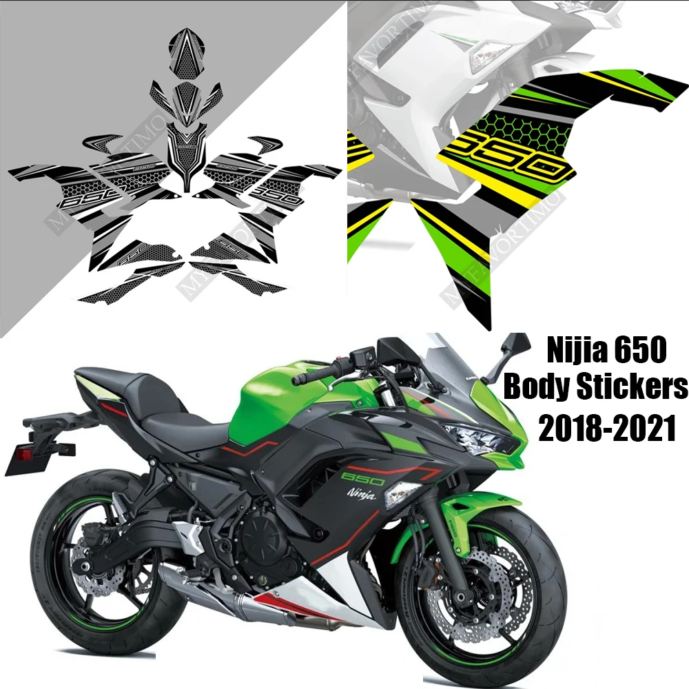 

For Kawasaki NIJIA 650 Motorcycle Sticker Fuel Tank Protection Decal Scratch Resistant Nijia 650 2018-2021 Fuel Tank Sticker