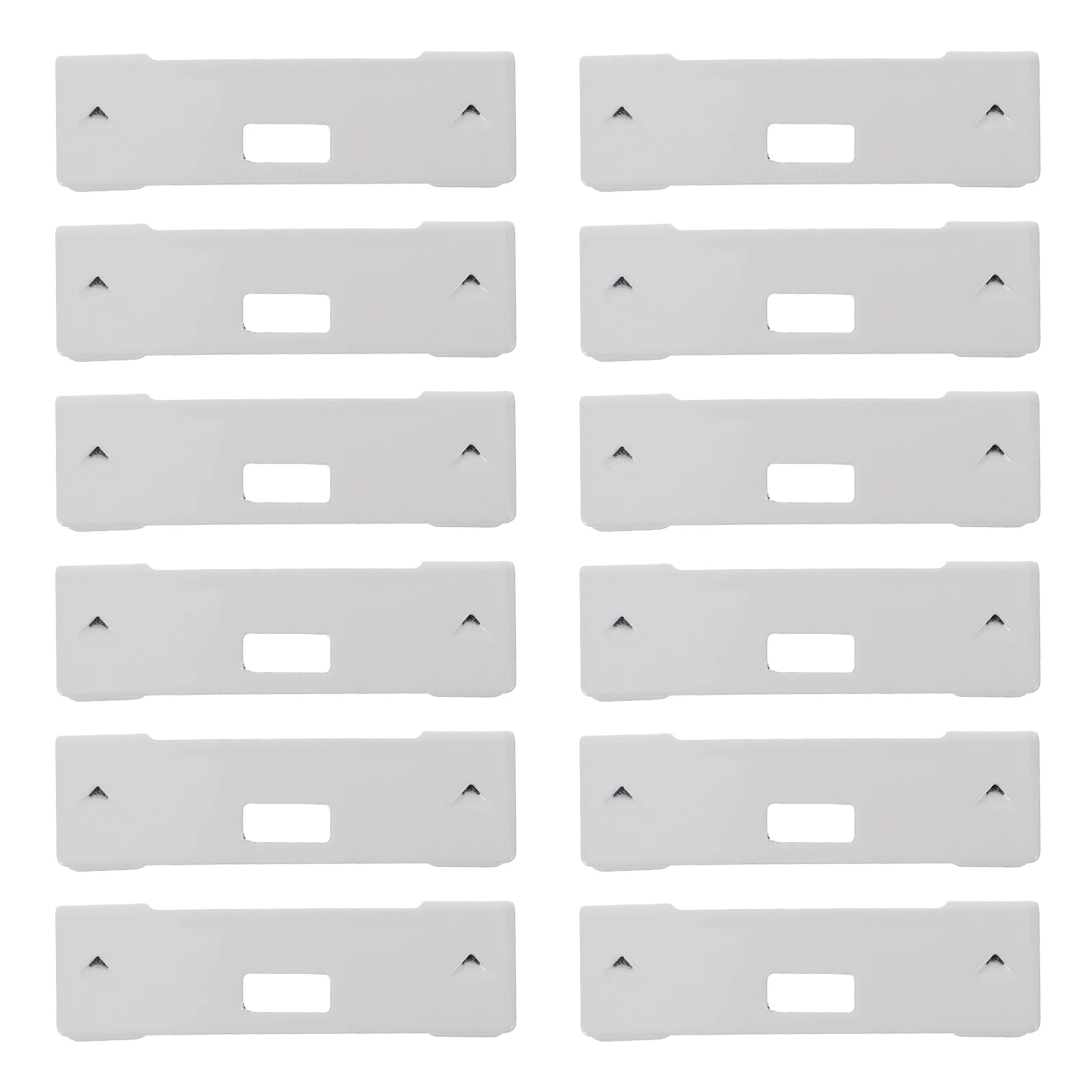 

12 Pieces Vertical Blind Accessories Metal Sliding Clips for Curtains Repair Reusable Easy Identification High Quality Safe