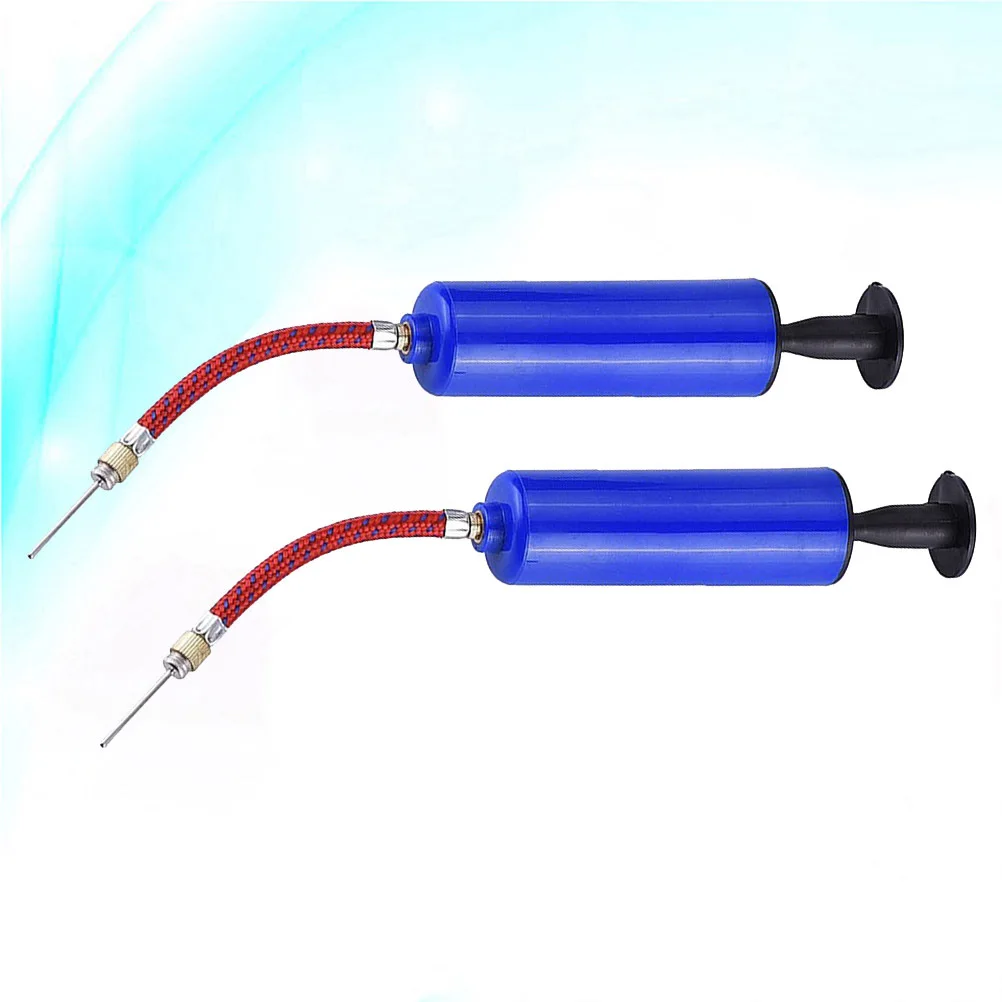 2 Zestawy Pompki Ręcznej do Piłek Koszykowych, Przenośna Pompka Dwustronnego Działania do Piłek Sportowych, Piłek Nożnych, Siatkówki, Pompka do Piłek Siatkowych