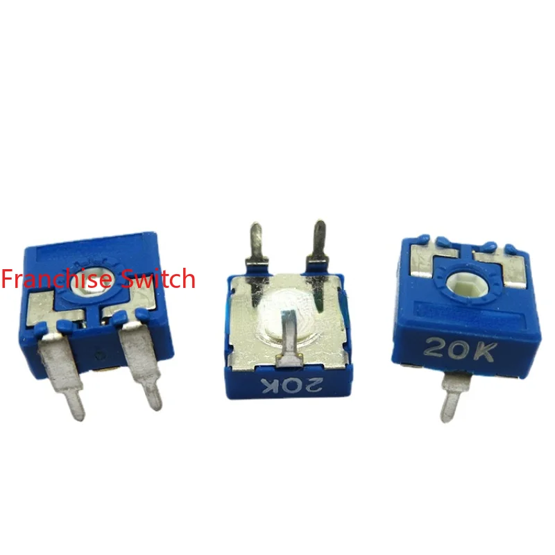 10PCS Adjustable Resistance CA9MV-20KB2020 Horizontal Hexagonal Hole 20KPT10 Potentiometer