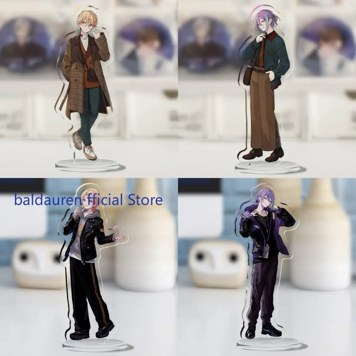 Anime Tenma Tsukasa Kamishiro Rui Project Sekai HD Interlayer Acrylic Stand Model Desk Display Decor Cosplay Standing Exhibits