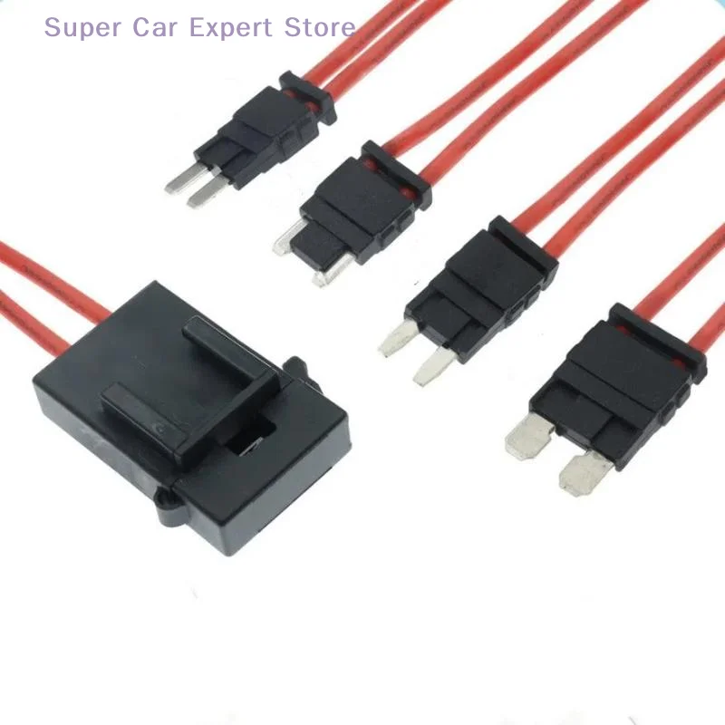 

32V 25A 16AWG Automobile Fuse Holder Extension Wire Current Collector Harness Fuse Adapter For Electronic Device