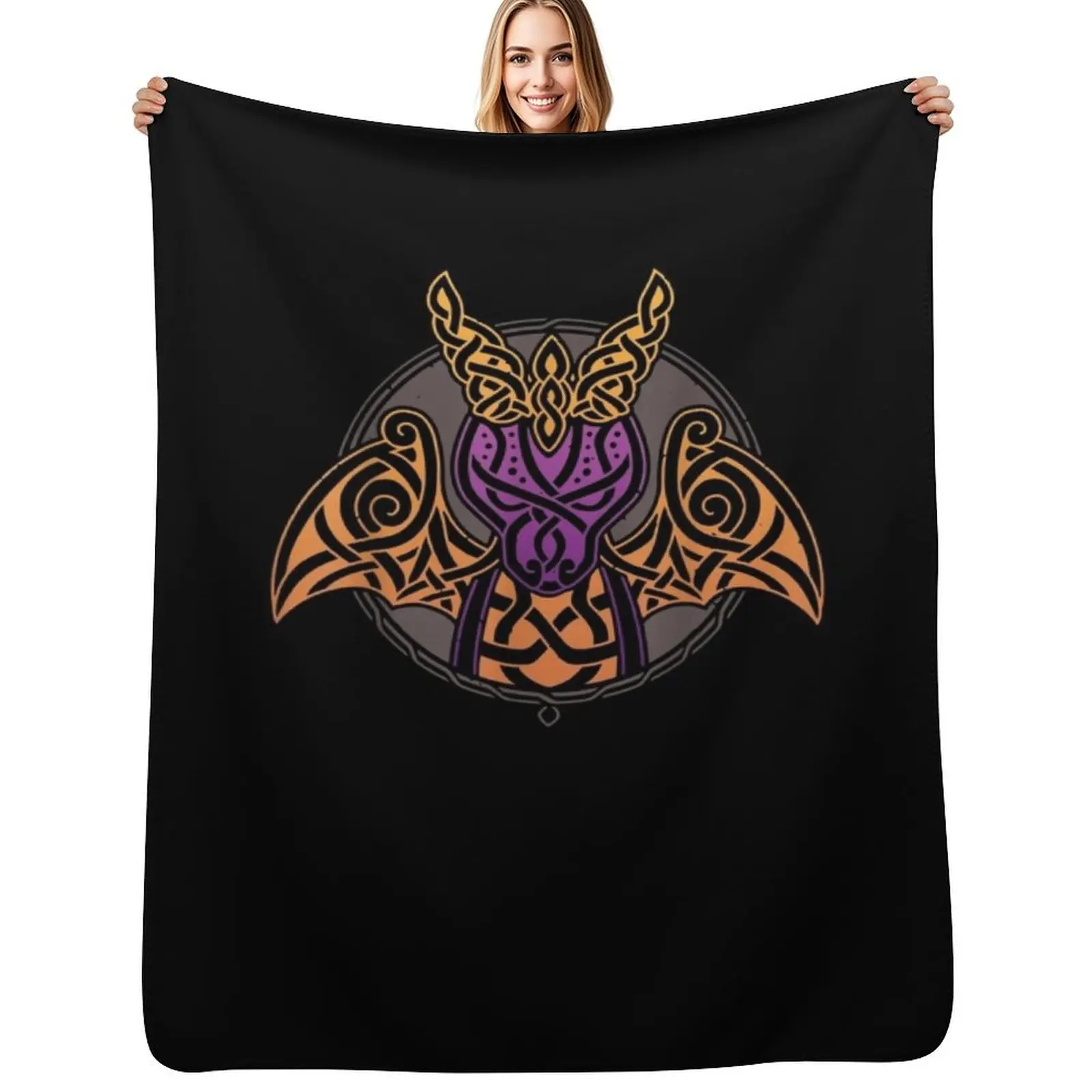 Funny Dragons Design Vintage Spyros Playing Gaming Platforms Throw Blanket Warm Napping Blanket for Office Couch Bed