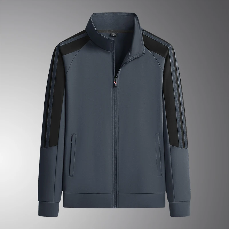 

Мужской повседневный спортивный костюм Мужской деловой повседневный костюм большого размера 2024, весна и осень, новое пальто, брючный костюм с капюшоном, повседневный повседневный костюм