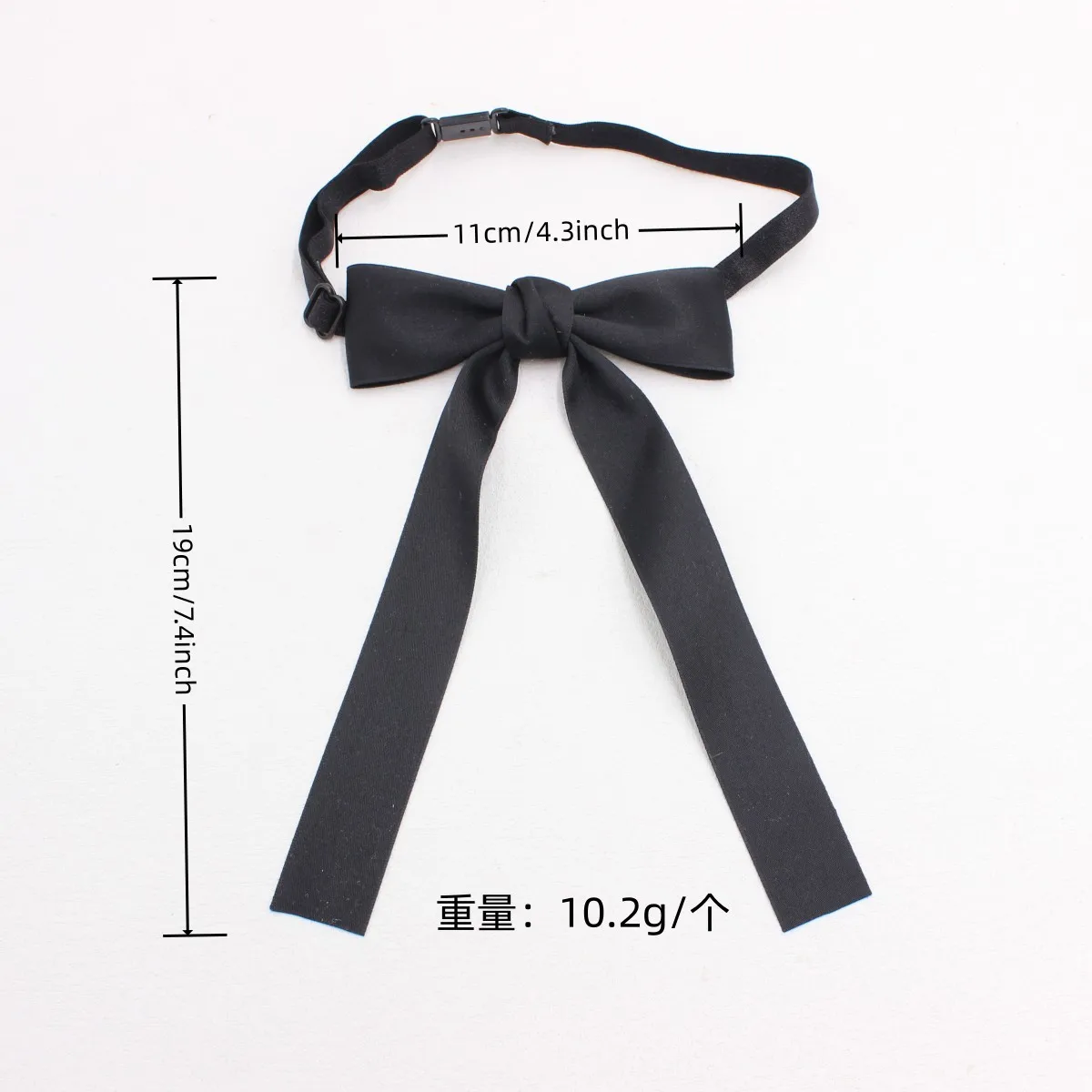 Women Bow Tie Ribbon Necktie Adjustable Uniform Accessory for School Office Waitress Receptionist Work Shirt Decoration TS351